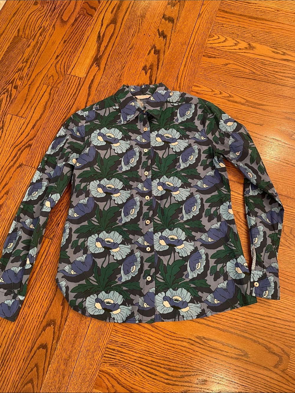 Miki Thumb retro floral shirt sz S